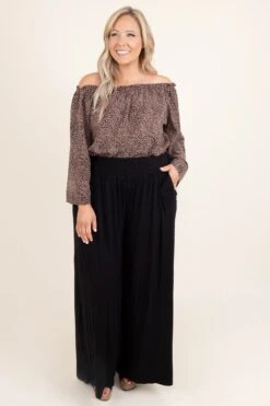 Business Lunch Pants, Black -Chic Soul Store BusinessLunchPants Black 9563