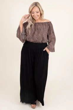 Business Lunch Pants, Black -Chic Soul Store BusinessLunchPants Black 9564