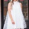 Busy Blooming Dress, White