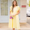 Busy Lizzy Dress, Lemon -Chic Soul Store BusyLizzyDress Lemon 7