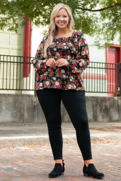 Busy Night Out Blouse, Red-Mustard 10 Busy Night Out Blouse, Red-Mustard -Chic Soul Store BusyNightOutBlouse Red Mustard 2