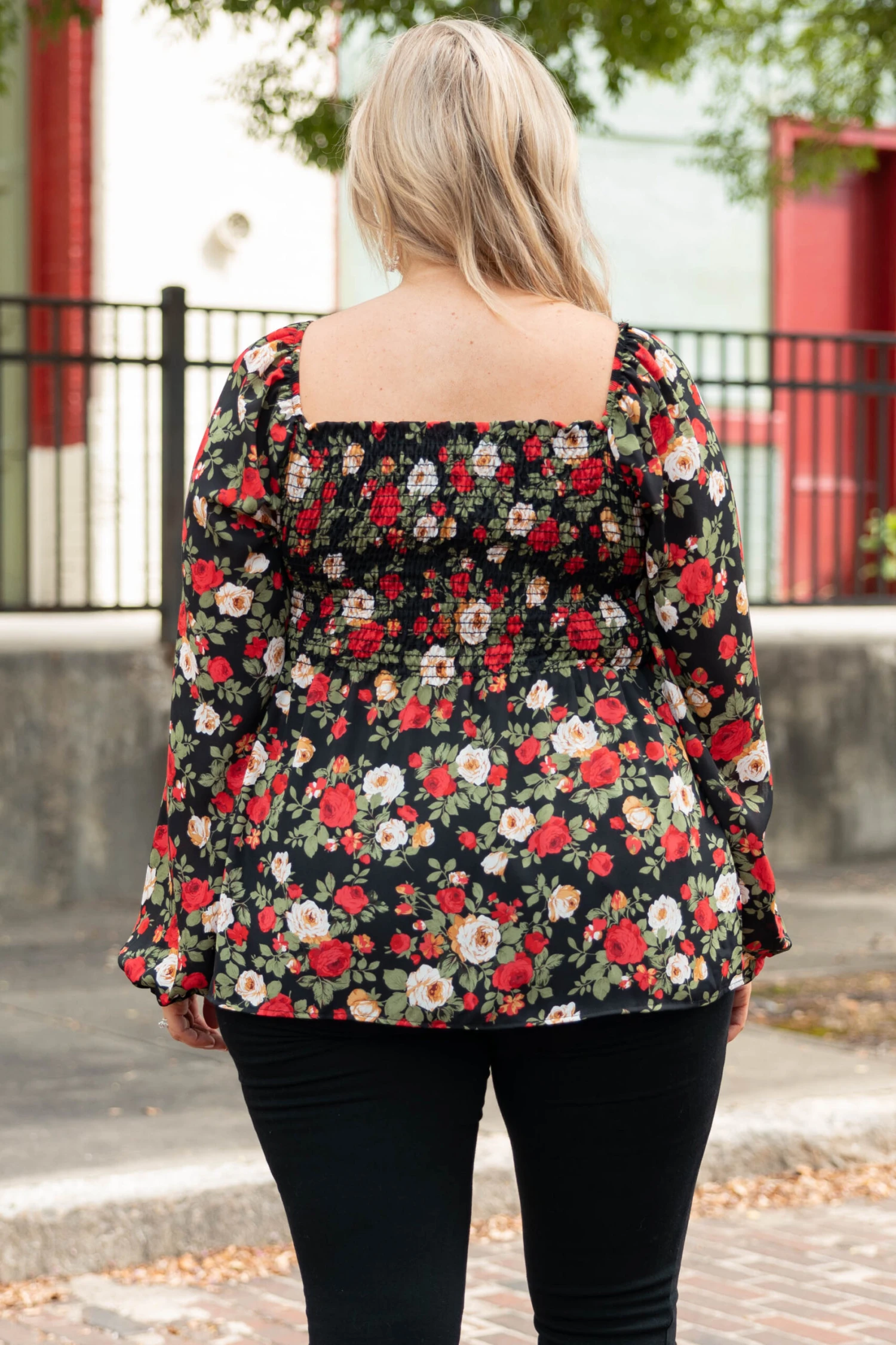 Busy Night Out Blouse, Red-Mustard 7 Busy Night Out Blouse, Red-Mustard - Image 5