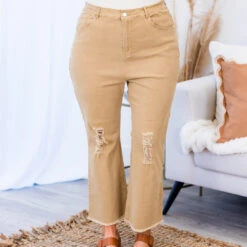 Buttercup Flare Jeans, Brown