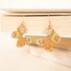 Butterfly Garden Earrings, Orange