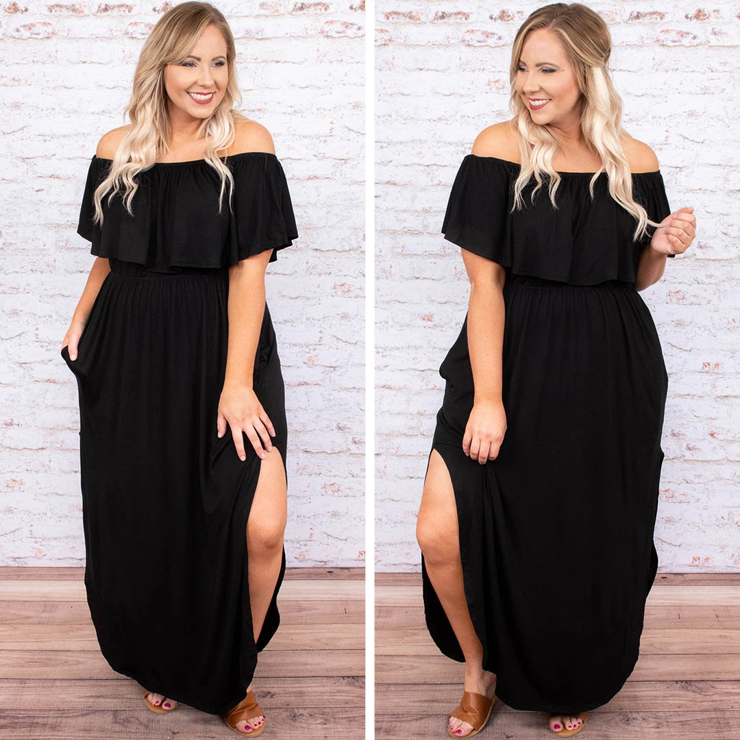 By The Boardwalk Maxi Dress, Black 7 By The Boardwalk Maxi Dress, Black - Image 5