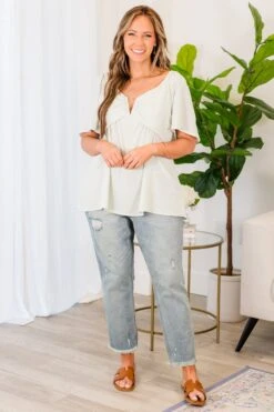 By Any Means Top, Light Sage -Chic Soul Store ByAnyMeansTop LightSage 5