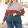 By The Book Sweater, Coffee-Hunter Green -Chic Soul Store ByTheBookSweater Coffee HunterGreen 4