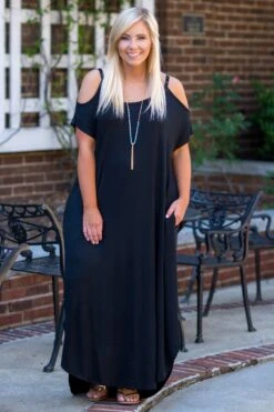 Leave Them Speechless Maxi Dress, Black