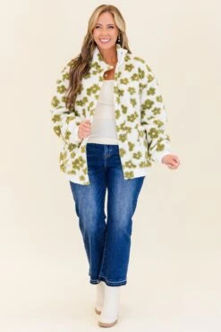 Cafe Conversations Jacket, Green -Chic Soul Store CafeConversationsJacket Green 5