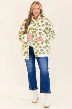 Cafe Conversations Jacket, Green -Chic Soul Store CafeConversationsJacket Green 6