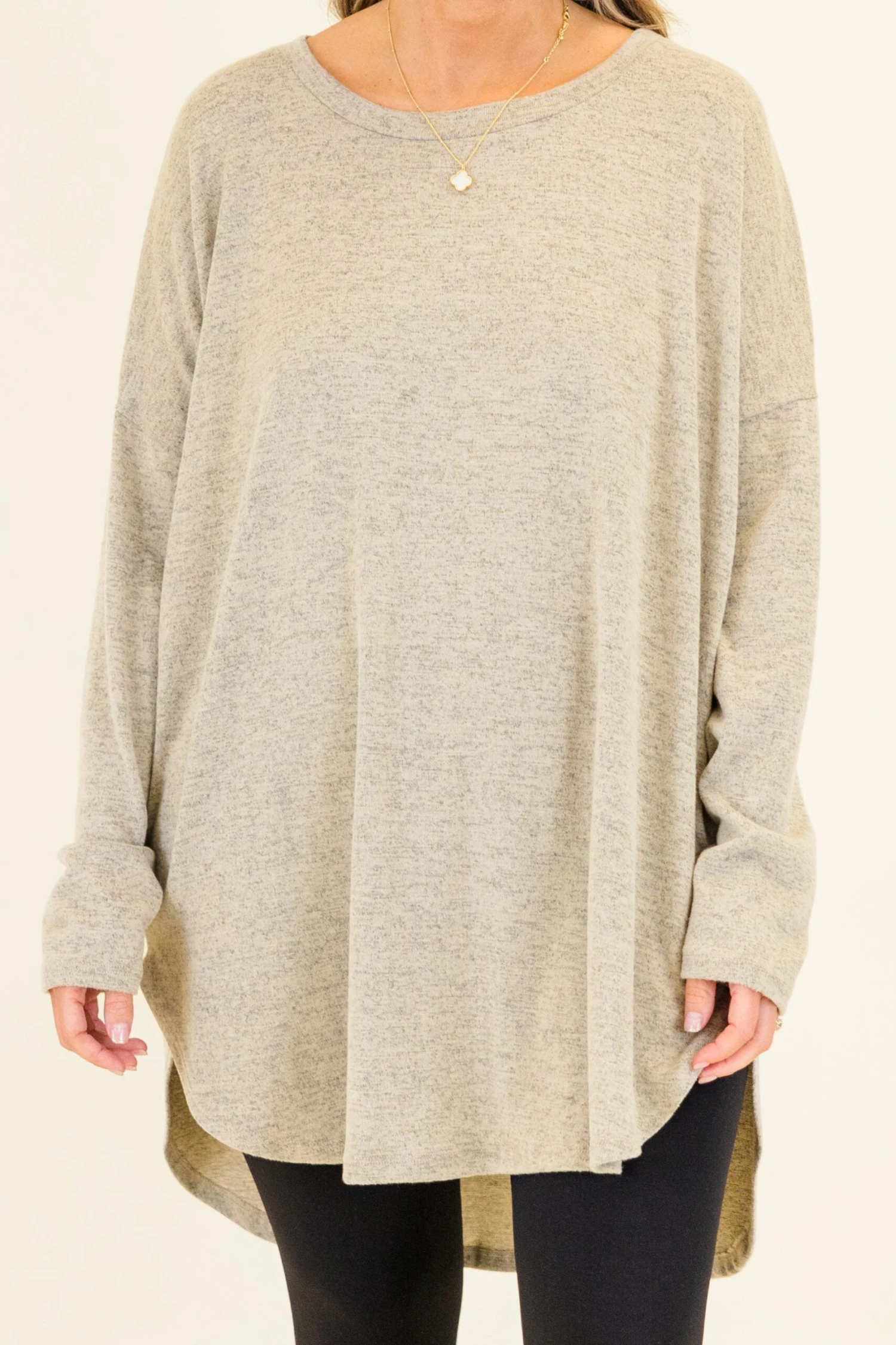 Cafe Cutie Tunic, Heather Gray 7 Cafe Cutie Tunic, Heather Gray - Image 5