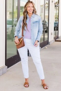 Call Back Jacket, Light Wash -Chic Soul Store CallBackJacket LightWash 4