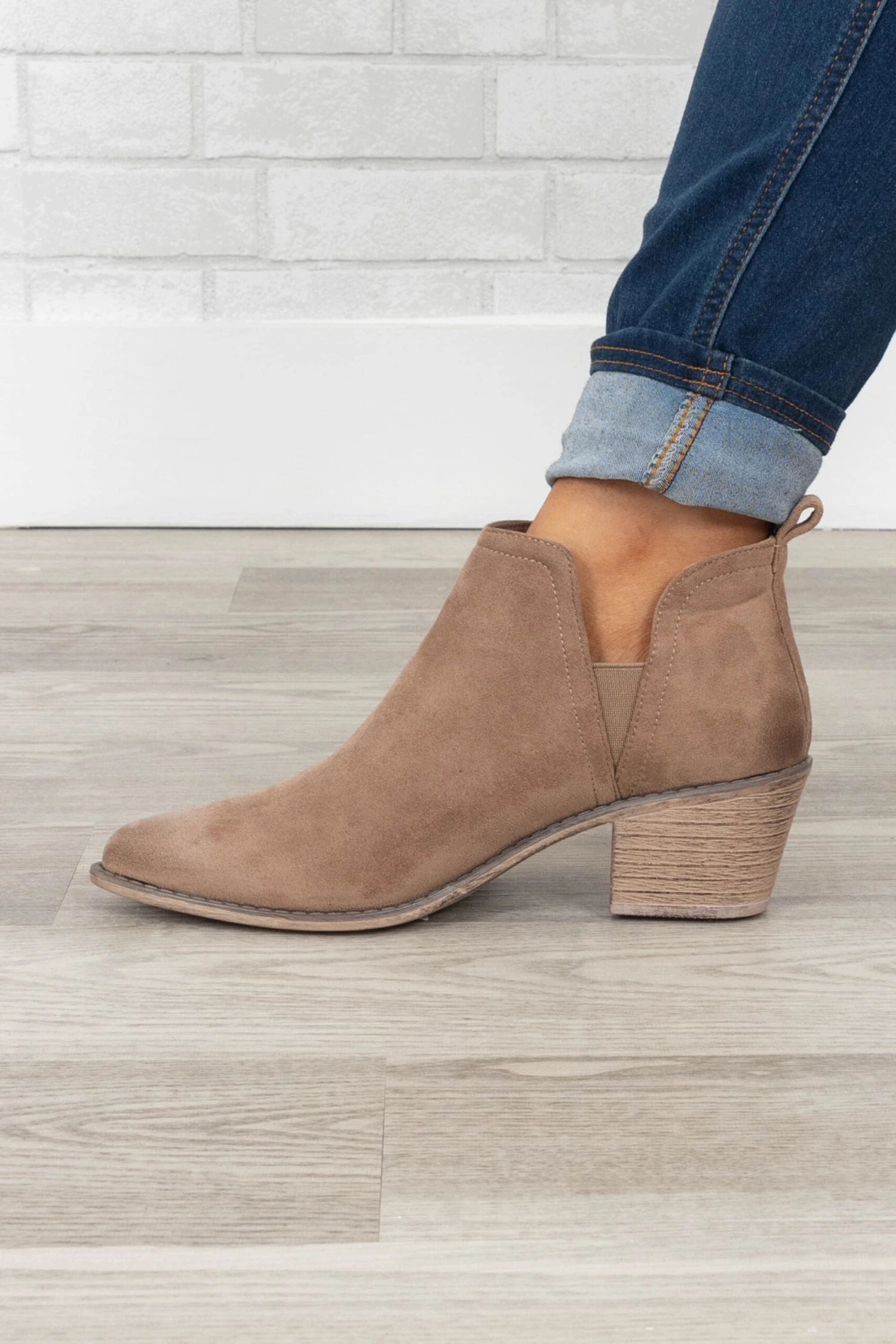 Call It Cute Booties, Taupe 5 Call It Cute Booties, Taupe - Image 3