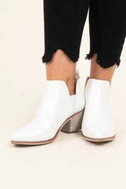 Call It Cute Booties, White 10 Call It Cute Booties, White -Chic Soul Store CallItCuteBooties White 9477
