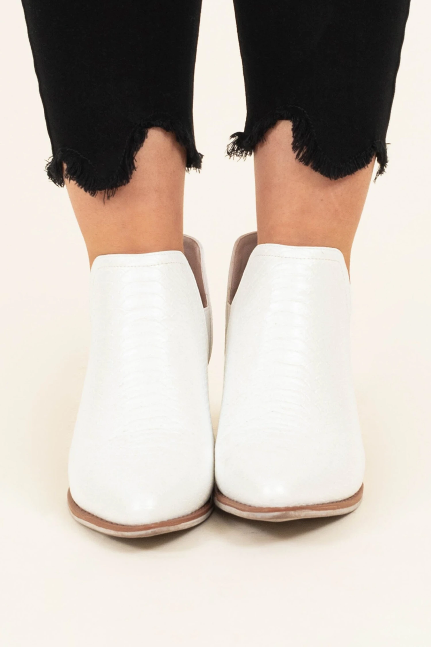 Call It Cute Booties, White 3 Call It Cute Booties, White - Image 2
