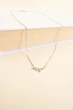 Call Me Mrs Necklace, Silver