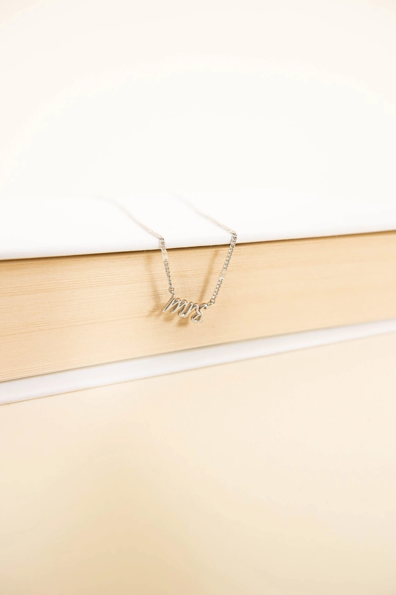 Call Me Mrs Necklace, Silver 4 Call Me Mrs Necklace, Silver - Image 2