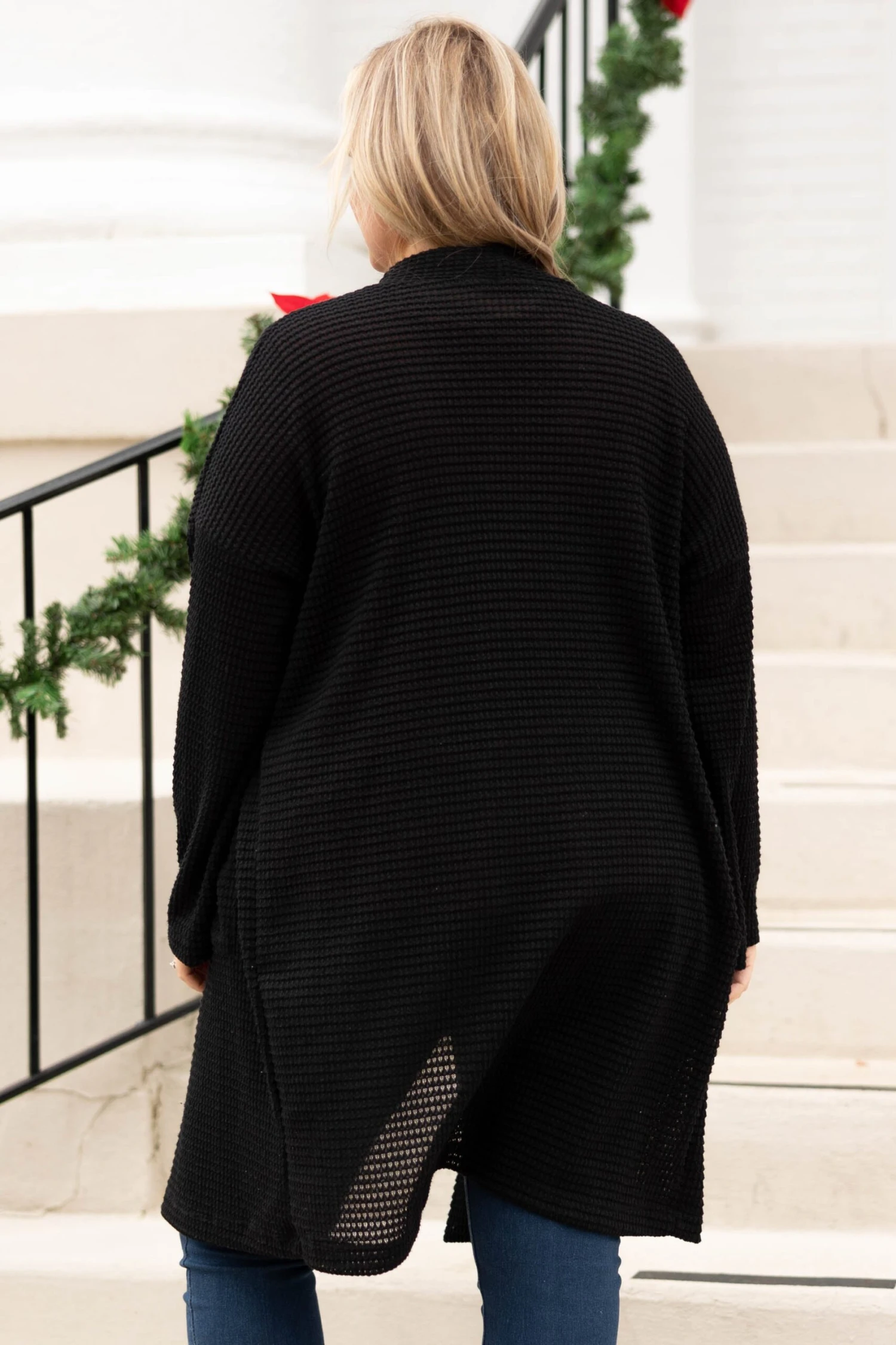 Calm Moments Cardigan, Black 7 Calm Moments Cardigan, Black - Image 5