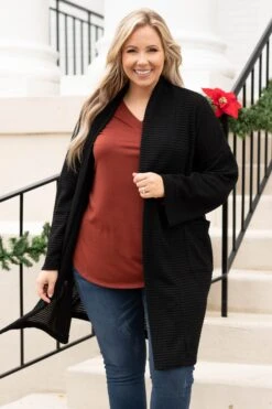 Calm Moments Cardigan, Black