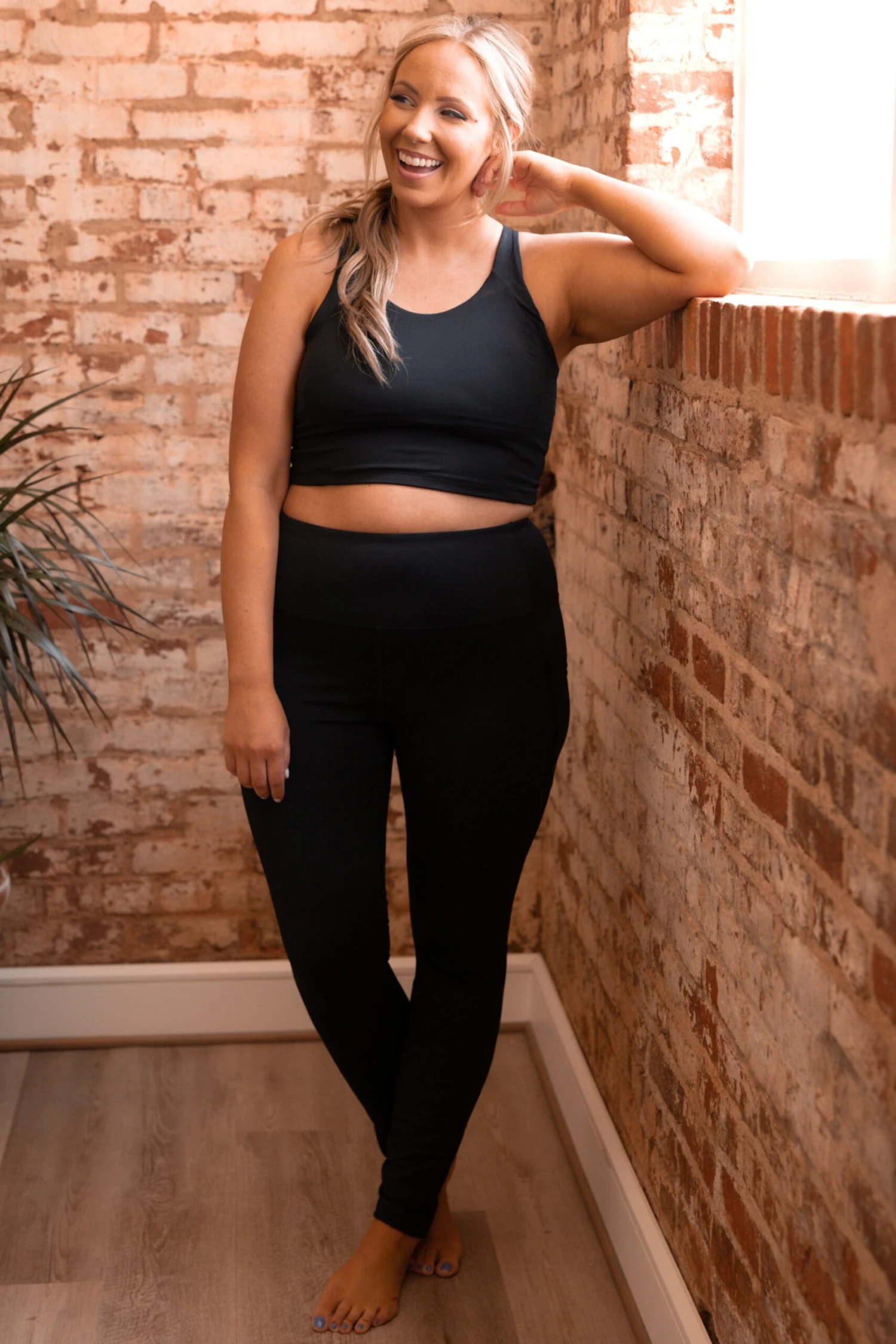 Came Here For Me Leggings, Black 4 Came Here For Me Leggings, Black - Image 2