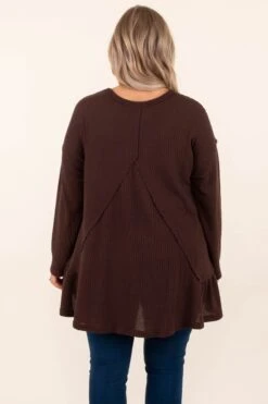 Can We Have Fun Tunic, Chocolate -Chic Soul Store CanWeHaveFunTunic Chocolate 4520