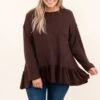 Can We Have Fun Tunic, Chocolate 2 Can We Have Fun Tunic, Chocolate -Chic Soul Store CanWeHaveFunTunic Chocolate 4524