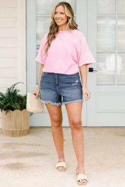 Can You Rock With Me Shorts, Dark Wash 12 Can You Rock With Me Shorts, Dark Wash -Chic Soul Store CanYouRockWithMeShorts DarkWash 7