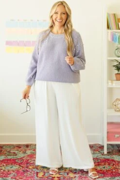 Can't Sit Still Pants, White 12 Can't Sit Still Pants, White -Chic Soul Store Can tSitStillPants White 3 2