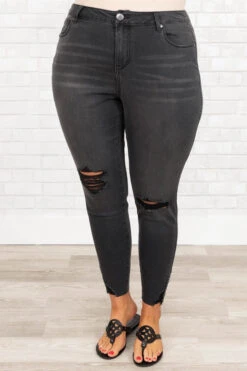 Candle Lit Nights Jeans, Black -Chic Soul Store CandleLitNightsJeans Black 9814