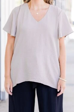 Capital Blouse, Light Mocha 12 Capital Blouse, Light Mocha -Chic Soul Store CapitalBlouse LightMocha 2