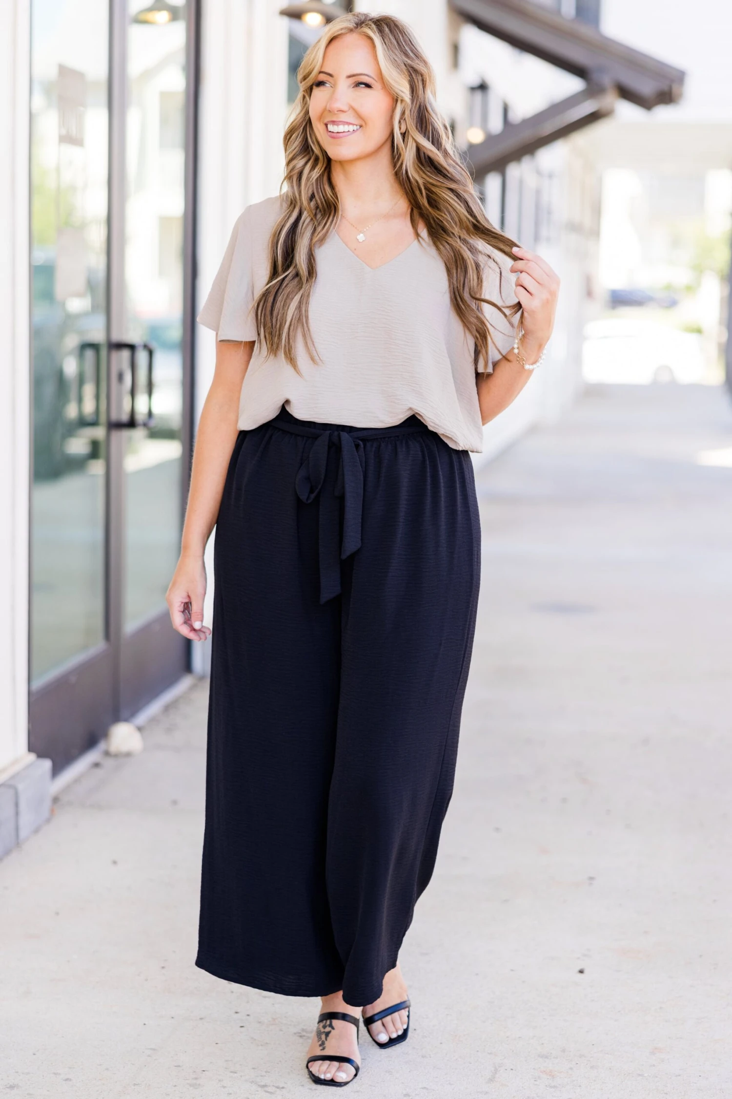 Capital Blouse, Light Mocha 6 Capital Blouse, Light Mocha - Image 4