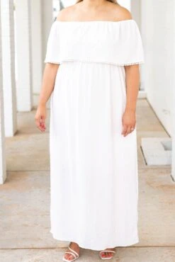 Carried Across The Threshold Dress, White -Chic Soul Store CarriedAcrossTheThresholdDress White 5734