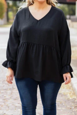 Carry Me Through Top, Black 11 Carry Me Through Top, Black -Chic Soul Store CarryMeThroughTop Black 9186