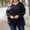 Carry Me Through Top, Black -Chic Soul Store CarryMeThroughTop Black 9190