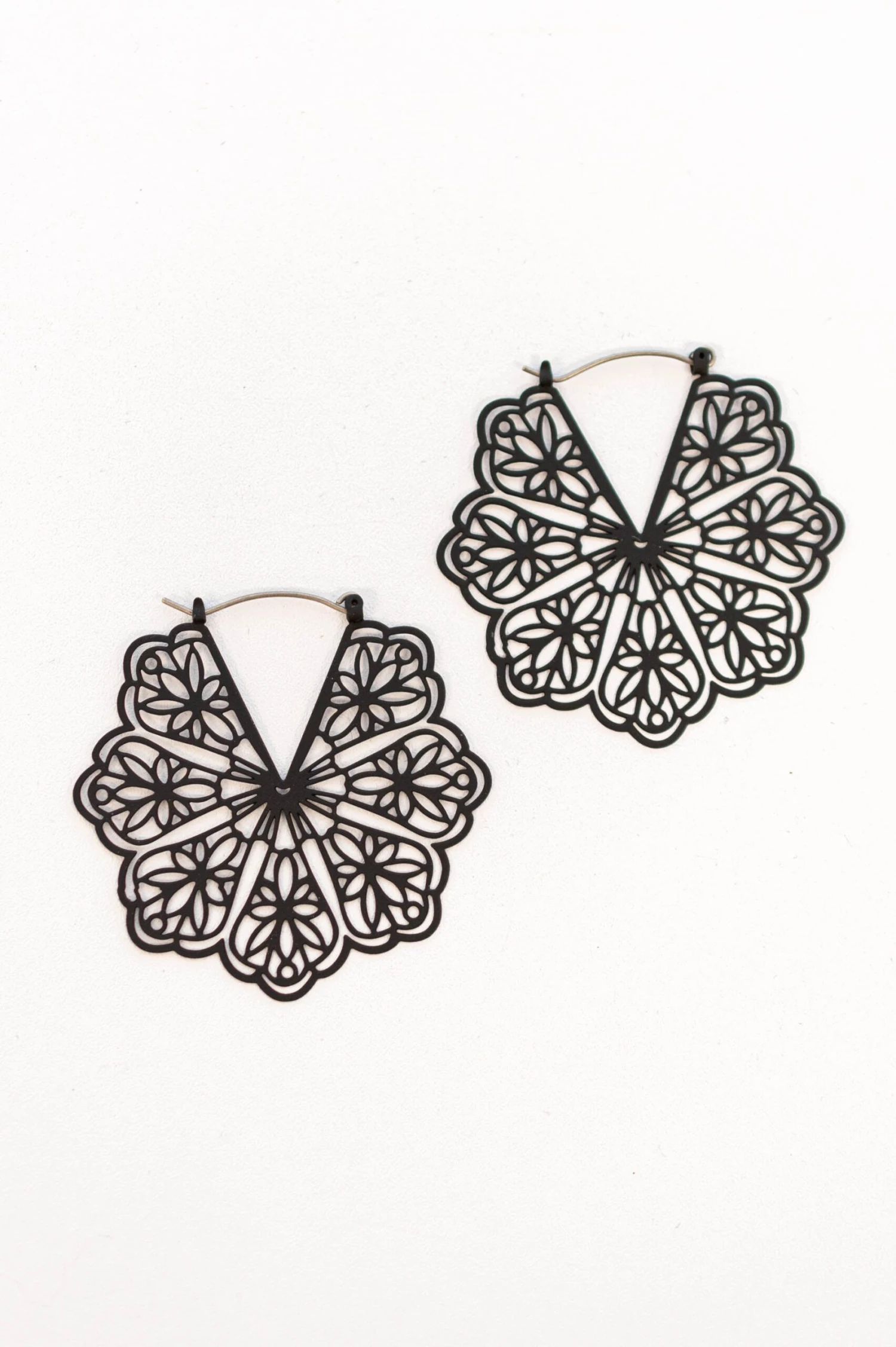 Cascading Movements Earrings, Black 5 Cascading Movements Earrings, Black - Image 3