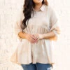 Castle In The Valley Tunic, Warm Sand -Chic Soul Store CastleInTheValleyTunic WarmSand 0947
