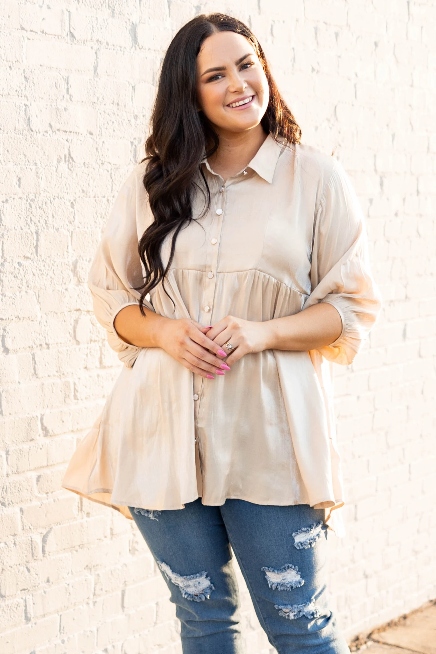 Castle In The Valley Tunic, Warm Sand 3 Castle In The Valley Tunic, Warm Sand