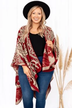 Castle Of Gold Poncho, Red