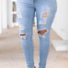 Casual Chase Jeggings, Light Blue 2 Casual Chase Jeggings, Light Blue -Chic Soul Store CasualChaseJeggings LightBlue