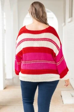 Catch Flights Not Feelings Sweater, Hot Pink -Chic Soul Store CatchFlightsNotFeelingsSweater HotPink