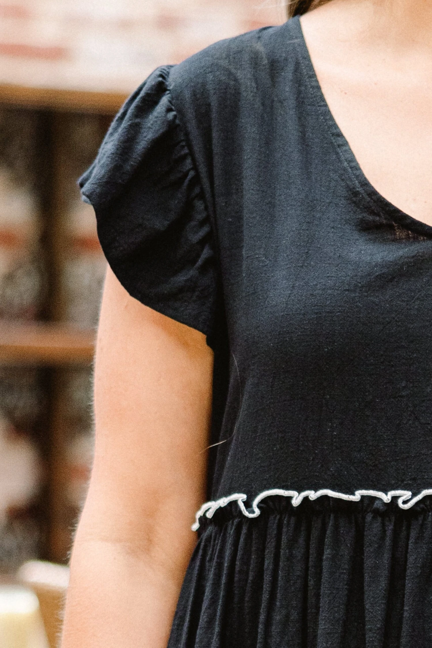 Catch Me When I Fall Dress, Black-Cream 7 Catch Me When I Fall Dress, Black-Cream - Image 5