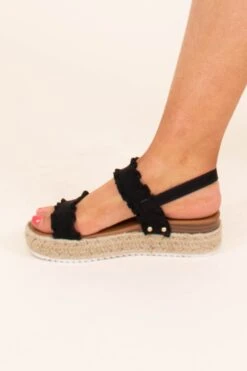 Catch The Show Sandals, Black -Chic Soul Store CatchTheShowSandals Black 6585