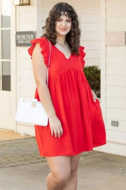 Catch The Sun Dress, Poppy Red