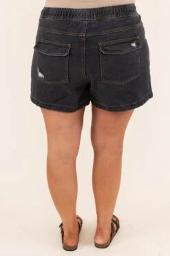 Catch The Tide Shorts, Black 12 Catch The Tide Shorts, Black -Chic Soul Store CatchTheTideShorts Black 4894