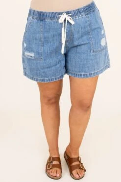 Catch The Tide Shorts, Denim 10 Catch The Tide Shorts, Denim -Chic Soul Store CatchTheTideShorts Denim 2