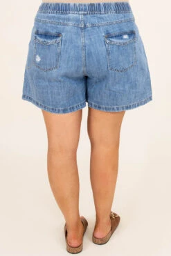 Catch The Tide Shorts, Denim 12 Catch The Tide Shorts, Denim -Chic Soul Store CatchTheTideShorts Denim 3