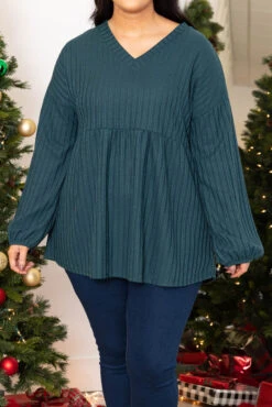 Catch The Vibe Top, Hunter Green -Chic Soul Store CatchTheVibeTop HunterGreen 7238