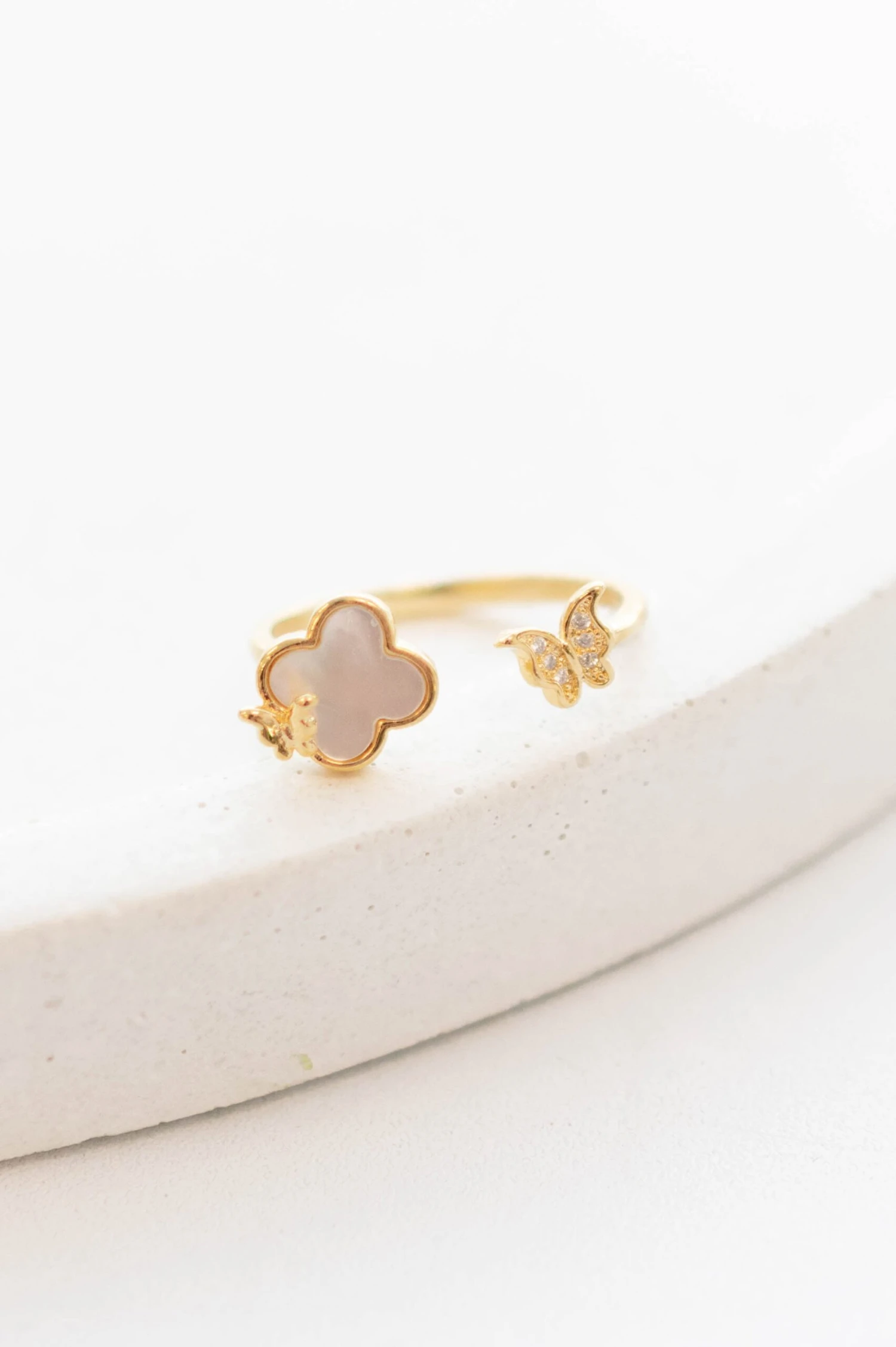 Catching Butterflies Ring, Gold 3 Catching Butterflies Ring, Gold