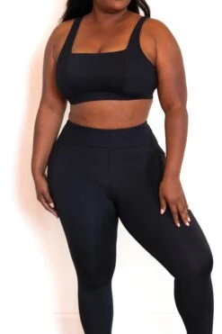 Caught Your Attention Sports Bra, Black -Chic Soul Store CaughtYourAttentionSportsBra