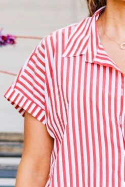 Celebrate Today Top, Red-Ivory -Chic Soul Store CelebrateTodayTop Red Ivory 3